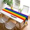 Intersex Inclusive Progress Pride Table Runner – 13x72 Inches June Pride Month LGBTQ+ Party Decoration – Faux Linen Burlap Farmhouse Home Dining Room & Kitchen Table Decor (Fits 4-6 Seats)